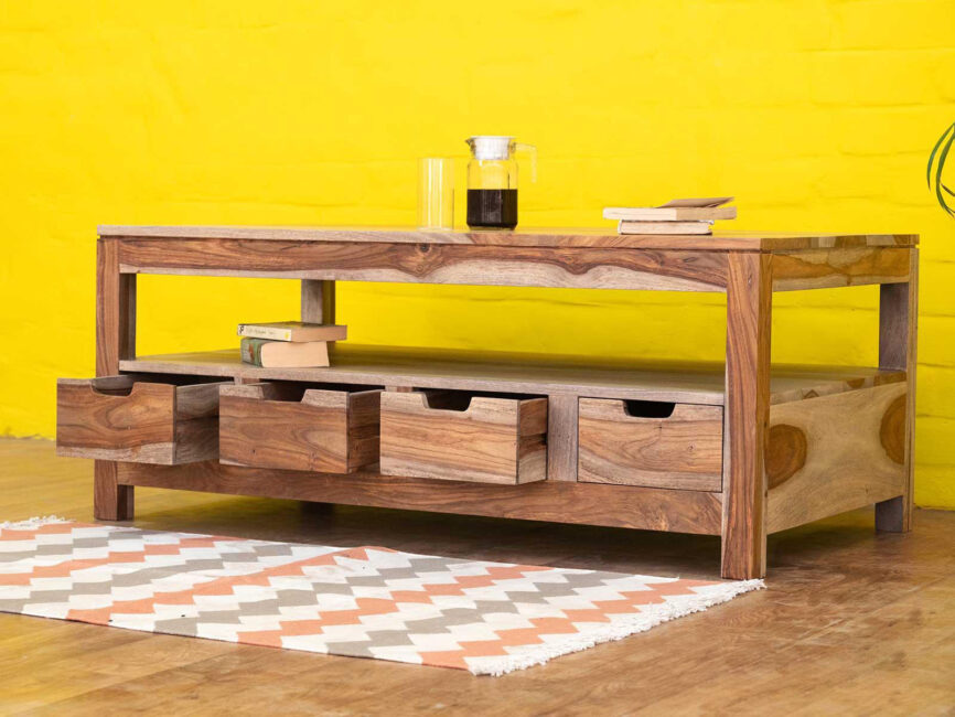Alpaca Modern Coffee Table with Storage