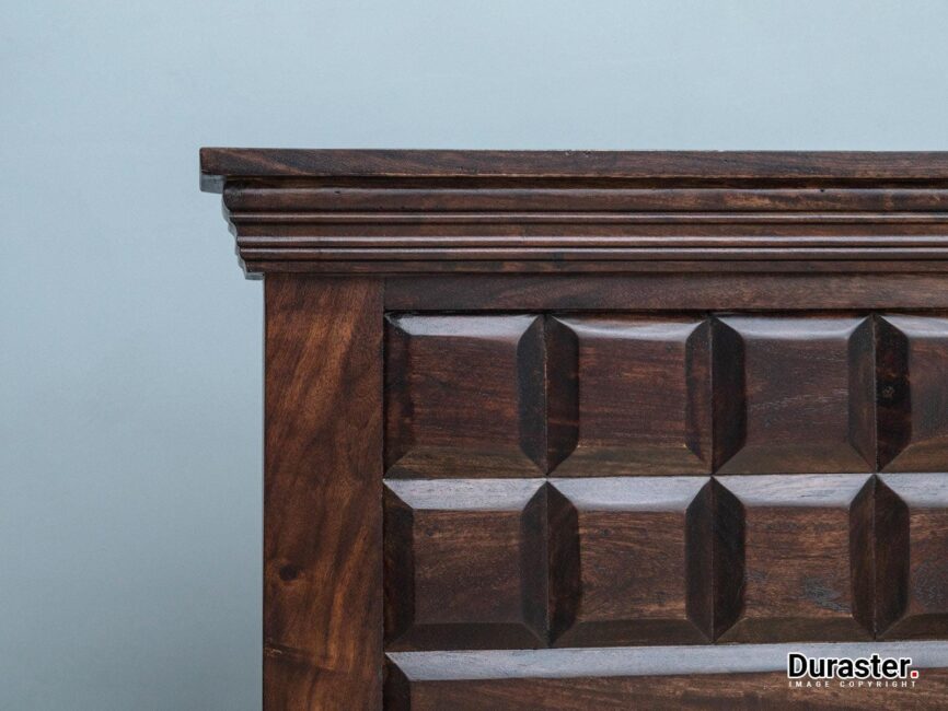 Gangaur Colonial Style Sheesham Wood Storage Bed #4 - Duraster