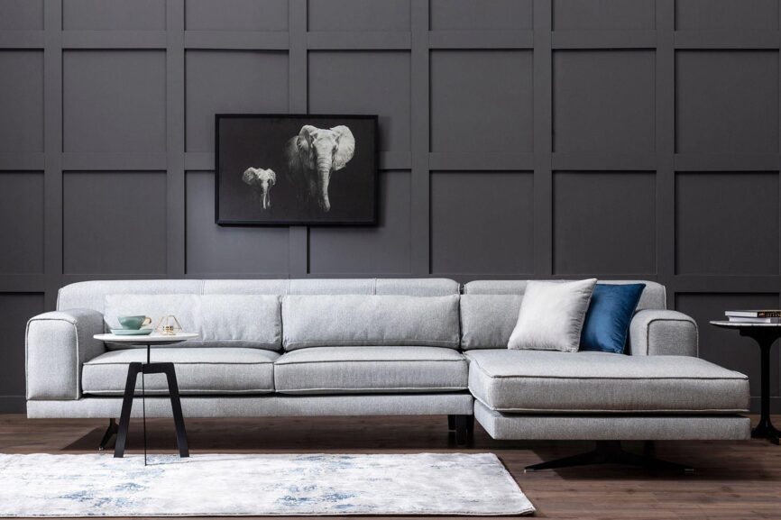 Diana Corner Sofa Grey #5 - Duraster