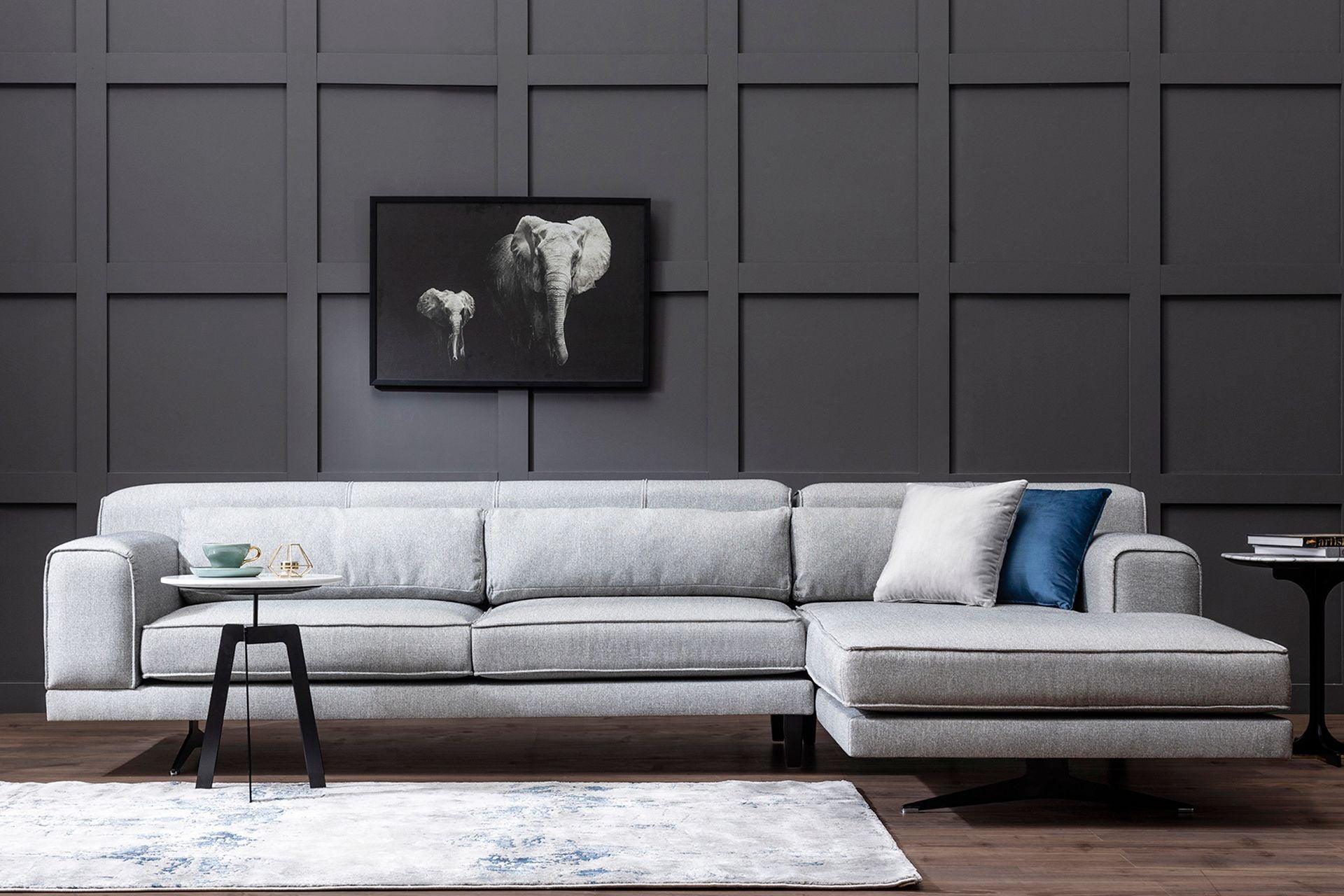 Diana Corner Sofa Grey #5 - Duraster