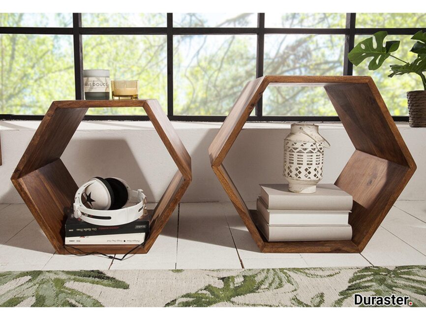 Sheesham Wood Nesting Side Tables