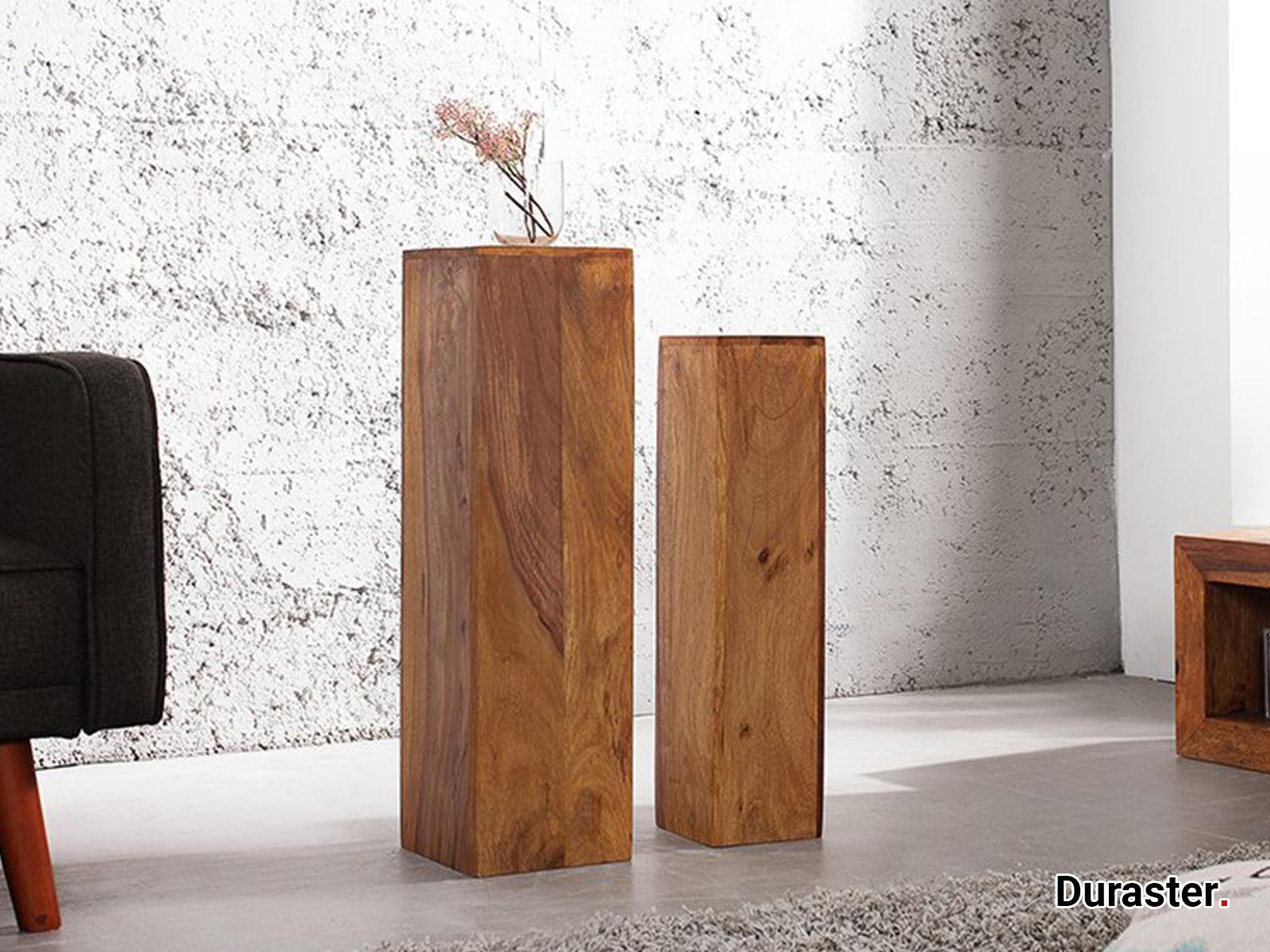 Buckingham Modern Sheesham wood Set of 3 Side Table ( Pillars ) #2 - Duraster