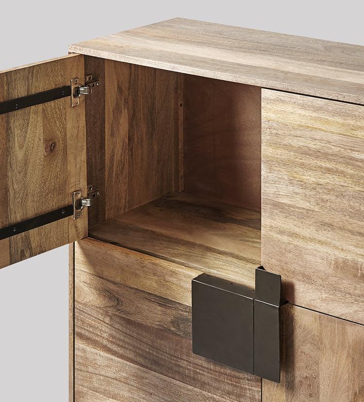 Versaw Cabinet, Mango Wood & Charcoal #6 - Duraster