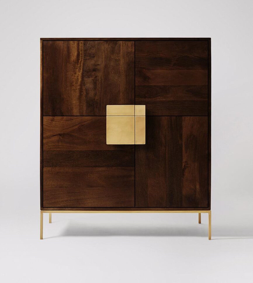 Versaw Cabinet Dark Walnut Mango Wood #3 - Duraster