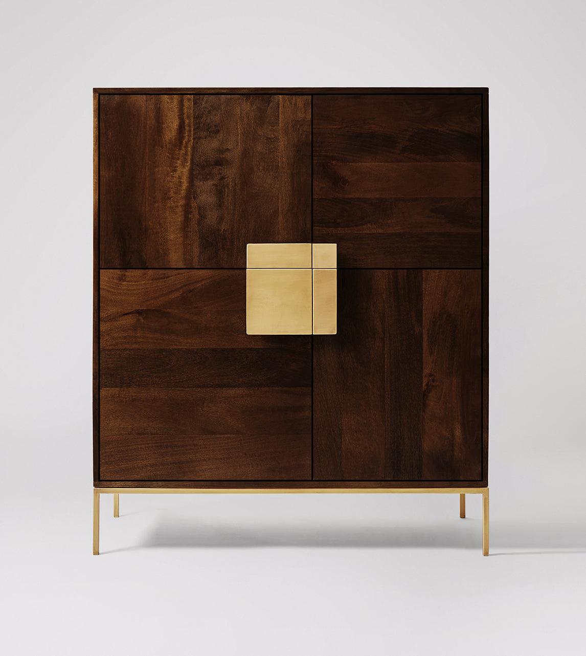Versaw Cabinet Dark Walnut Mango Wood #3 - Duraster