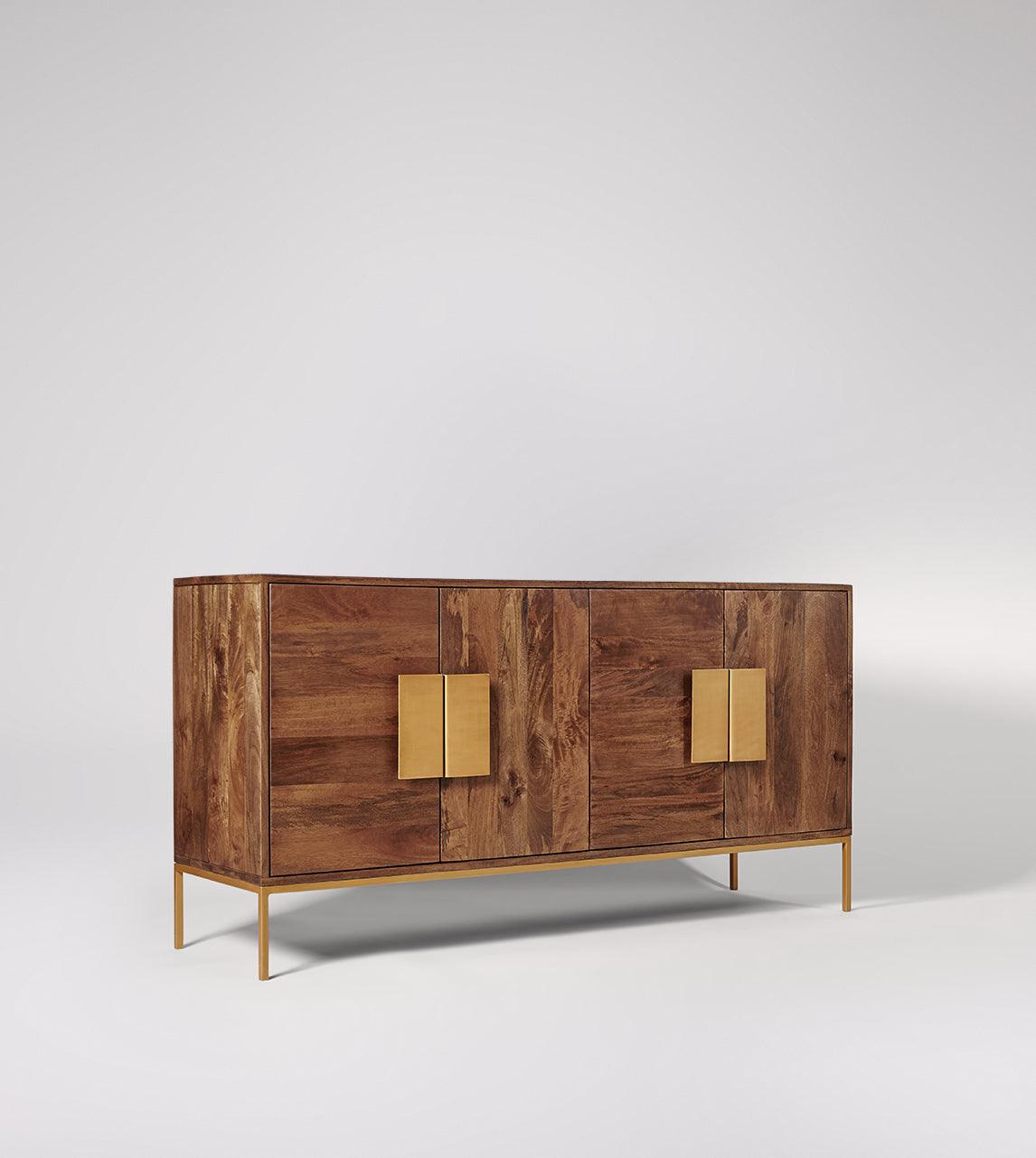 Versaw Sideboard, Mango Wood & Antique Brass #10 - Duraster