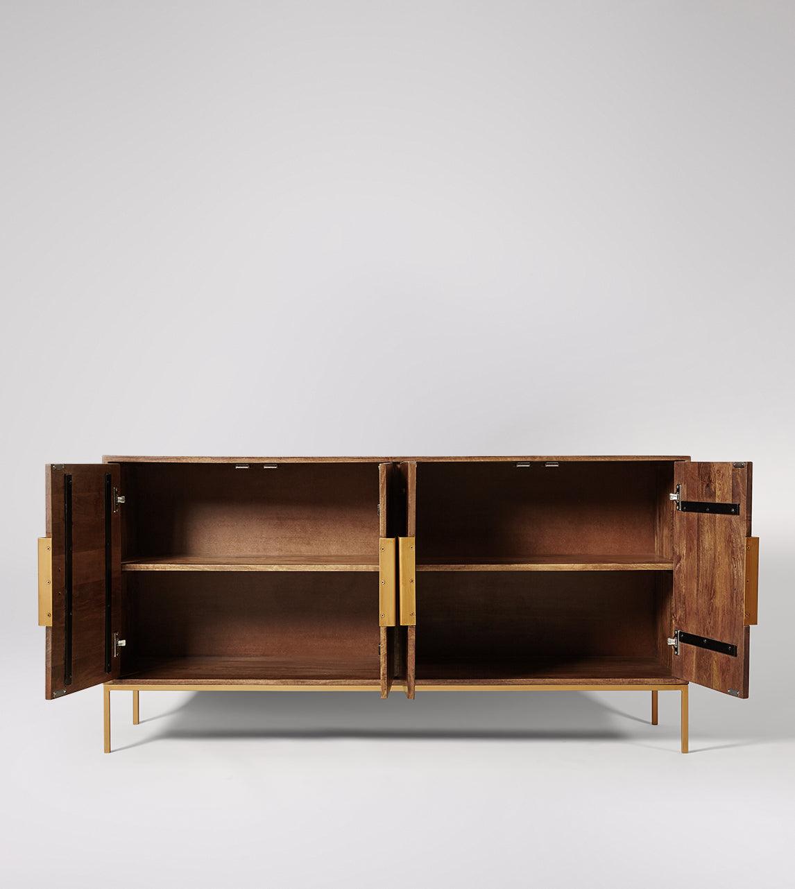 Versaw Sideboard, Mango Wood & Antique Brass #10 - Duraster