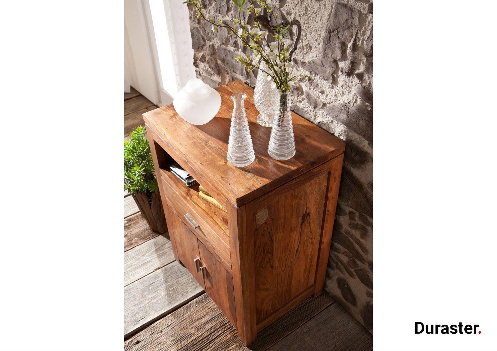 Bison Modern Acacia Wood Dresser with Storage - Duraster