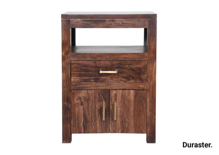 Bison Modern Acacia Wood Dresser with Storage - Duraster