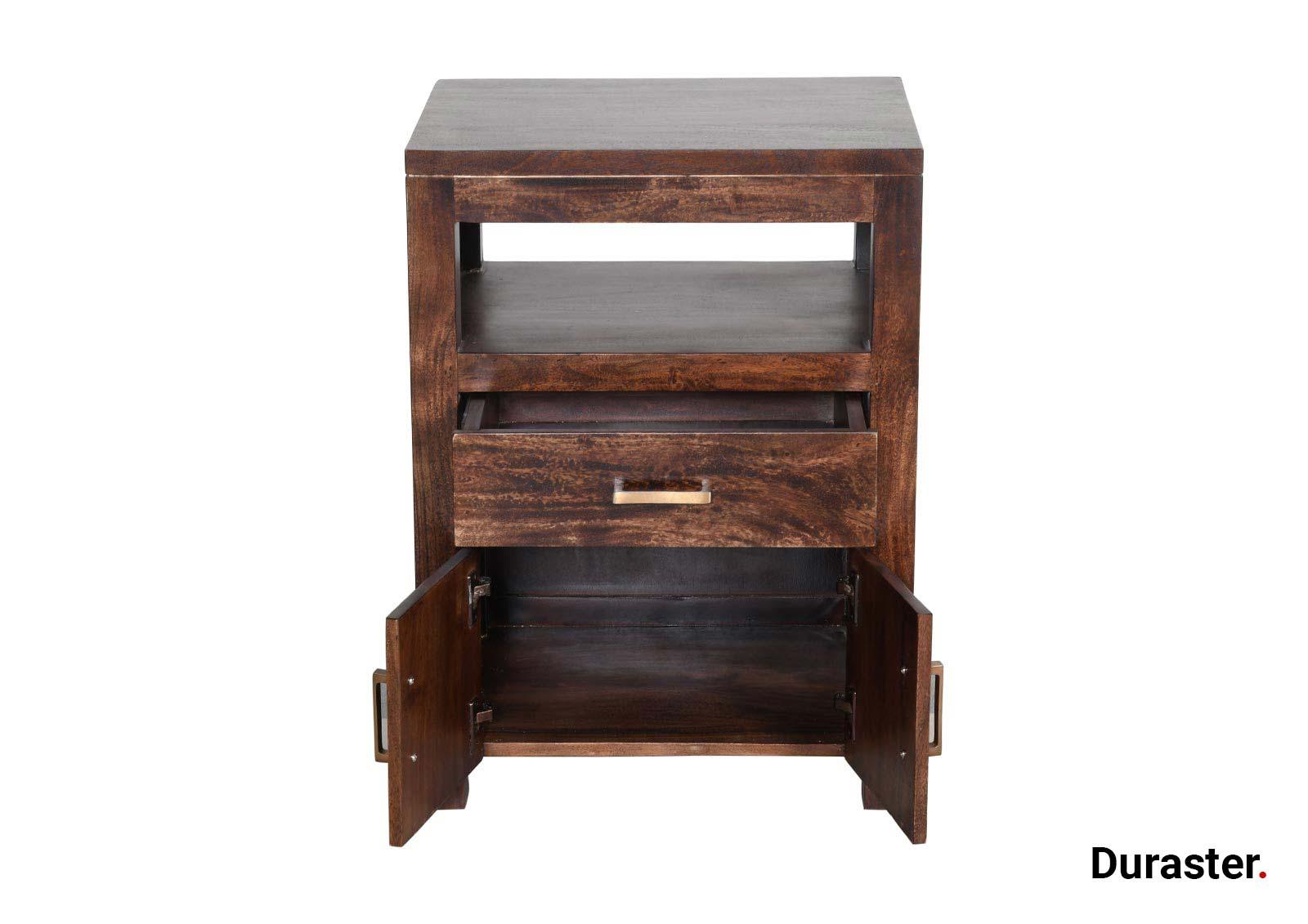 Bison Modern Acacia Wood Dresser with Storage - Duraster