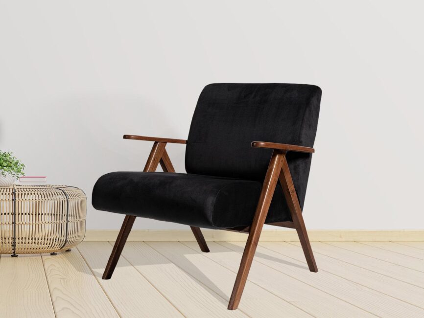 Elemantray Solid Wood Fabric Upholstered Chair #2 - Duraster