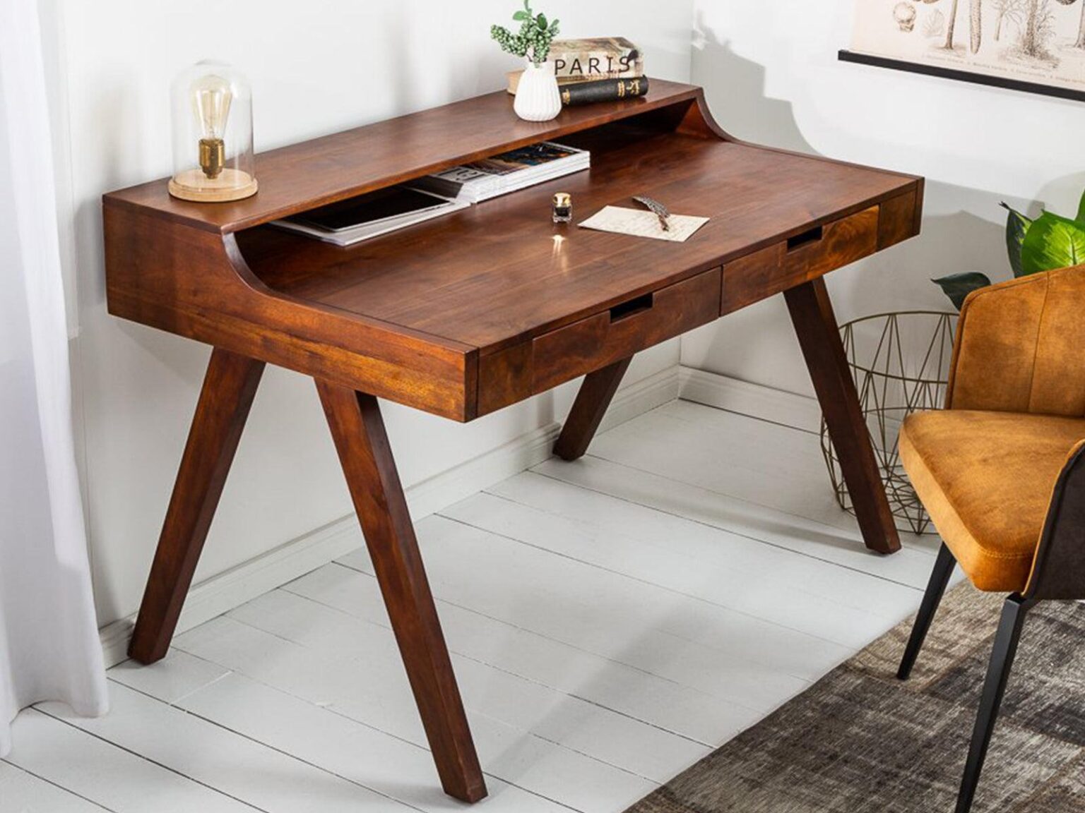 Acacia Wood Study Desk
