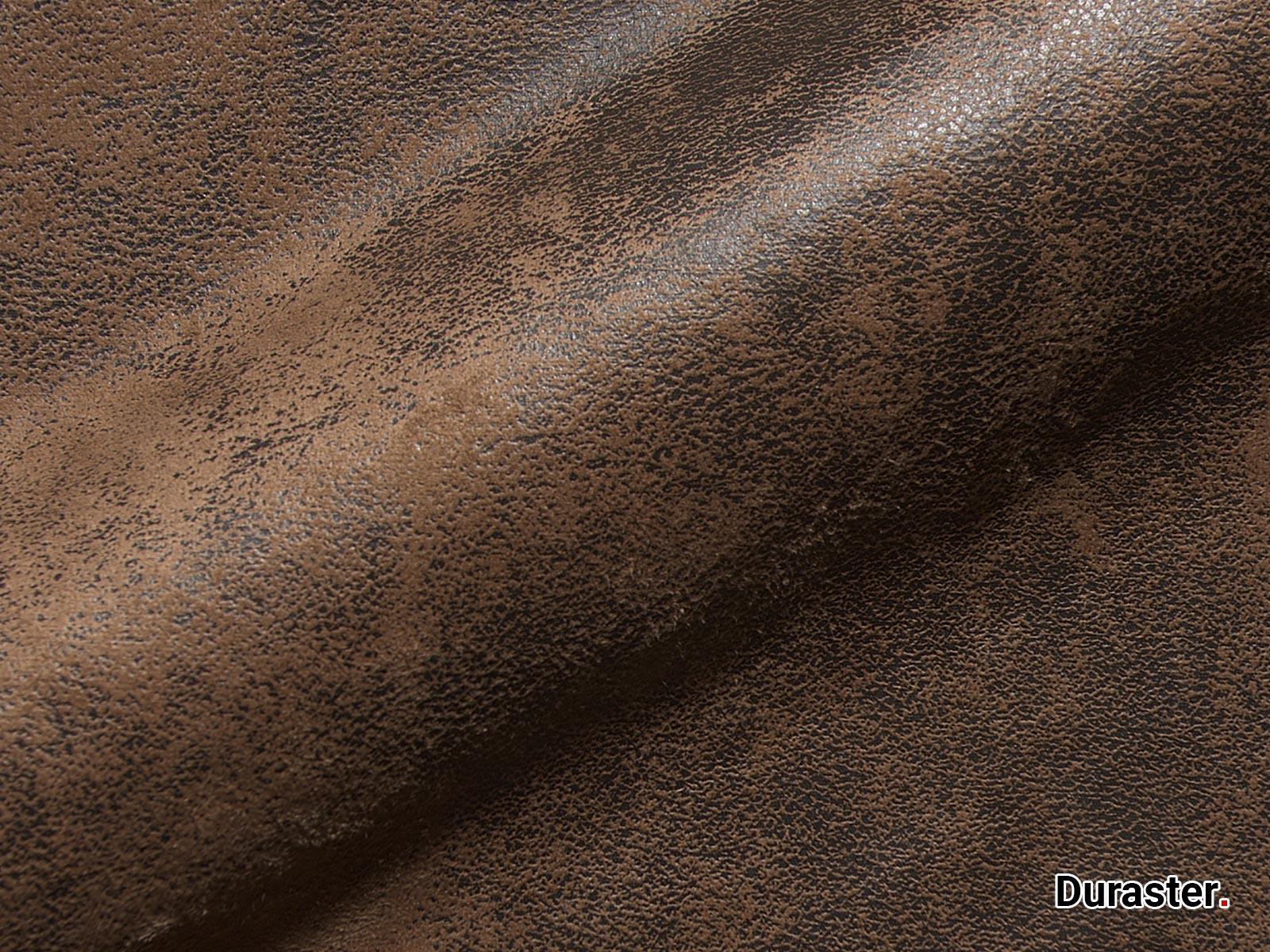 Norwich Vintage Brown Buff Leather Ottoman #30 - Duraster