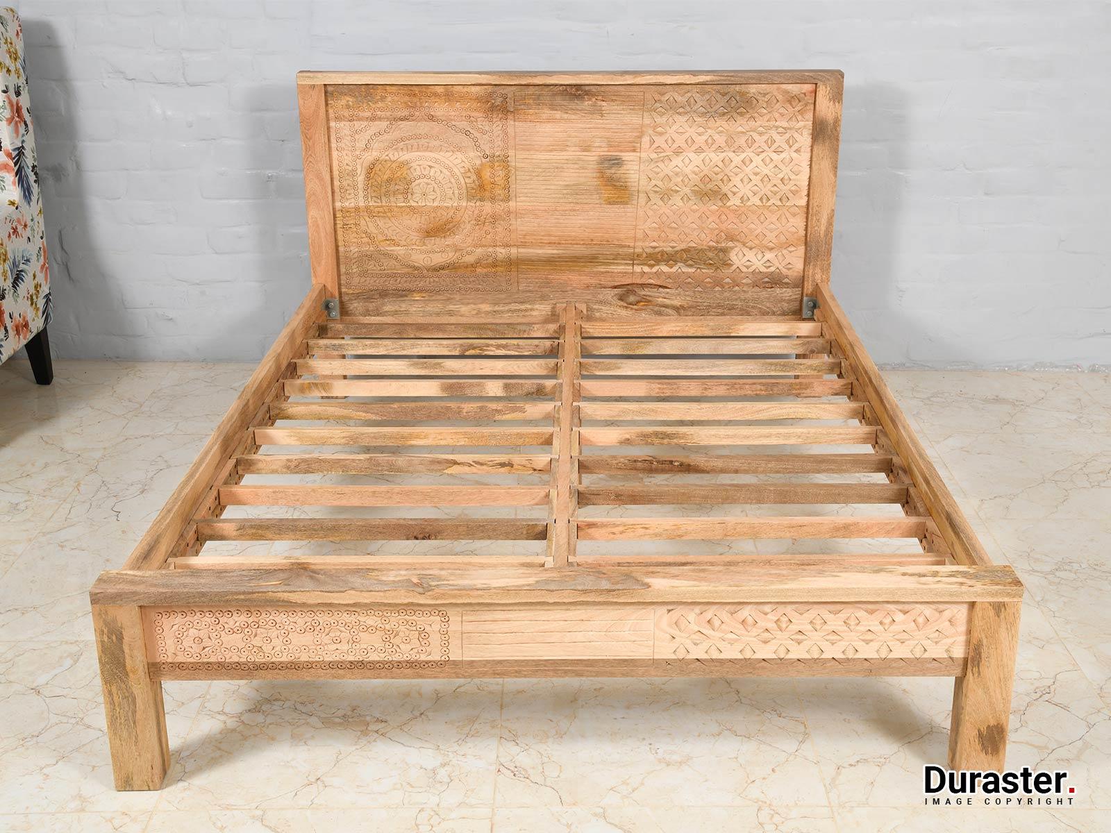 Ajenta Mango Wood Carving Bed#1 - Duraster
