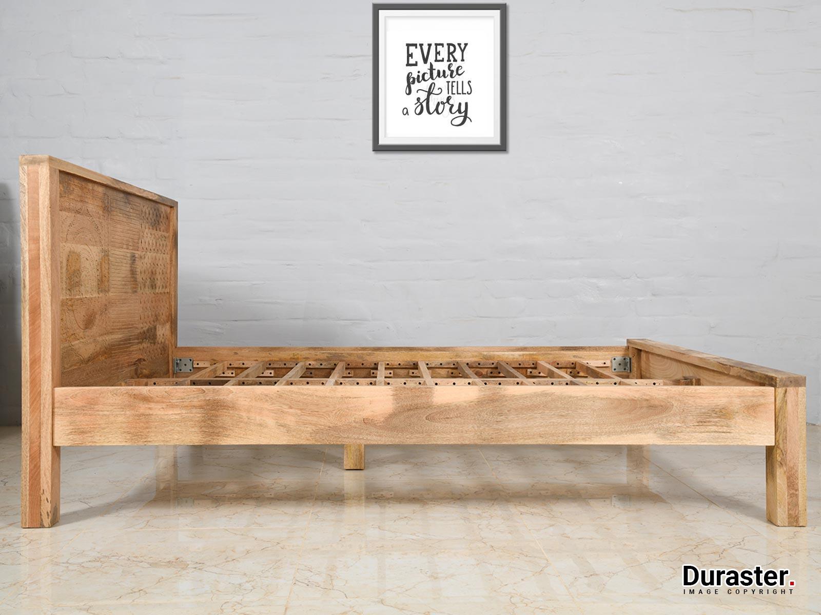 Ajenta Mango Wood Carving Bed#1 - Duraster