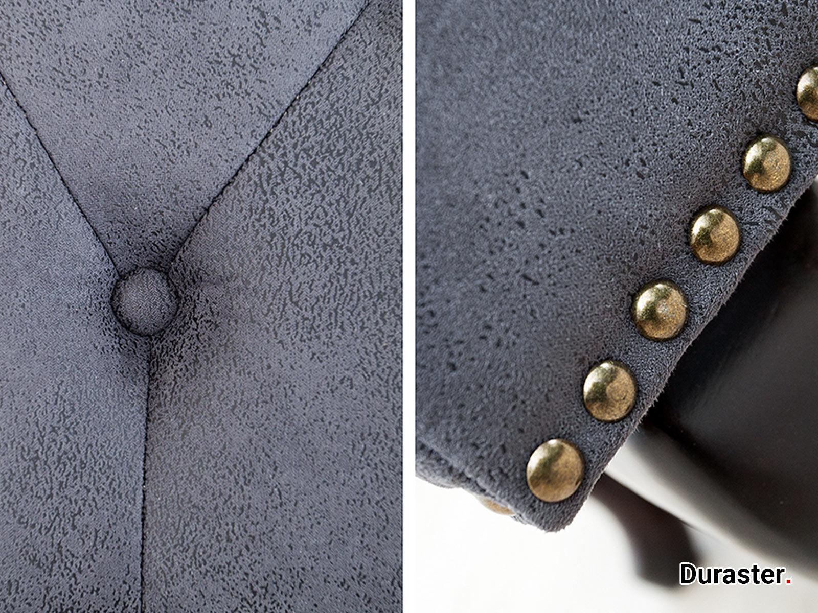 Norwich Chesterfield Antique Gray Ottoman #39 - Duraster