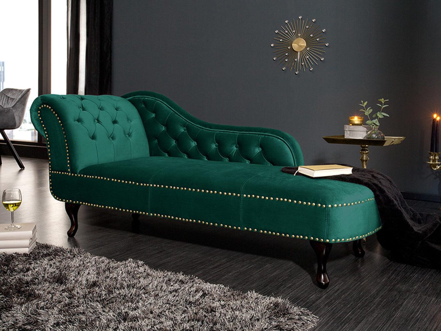 Norwich Vintage Emerald Green Chesterfield Lounge #46 - Duraster