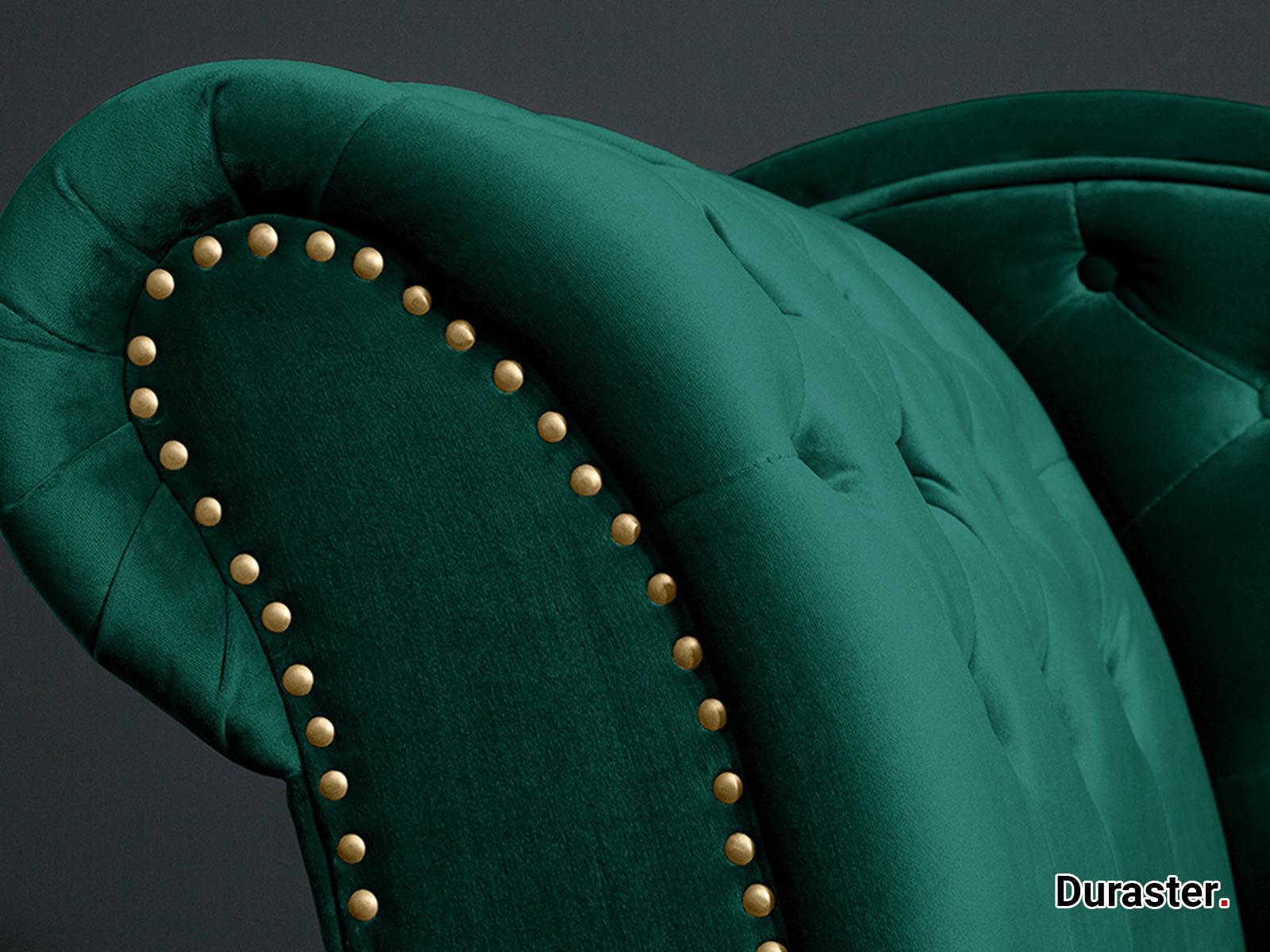Norwich Vintage Emerald Green Chesterfield Lounge #46 - Duraster