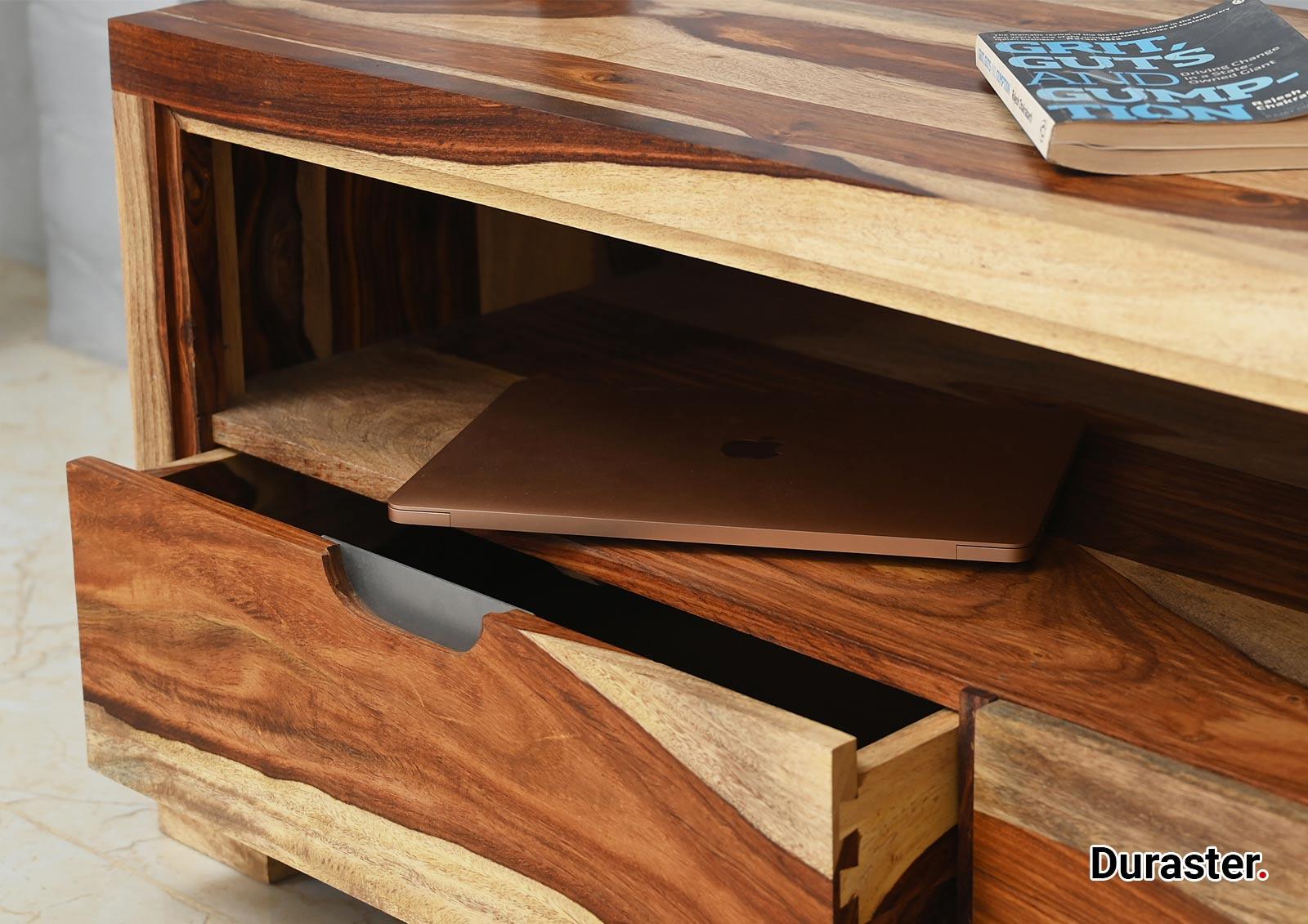 Raygoor Modern Sheesham wood TV Unit #1 - Duraster