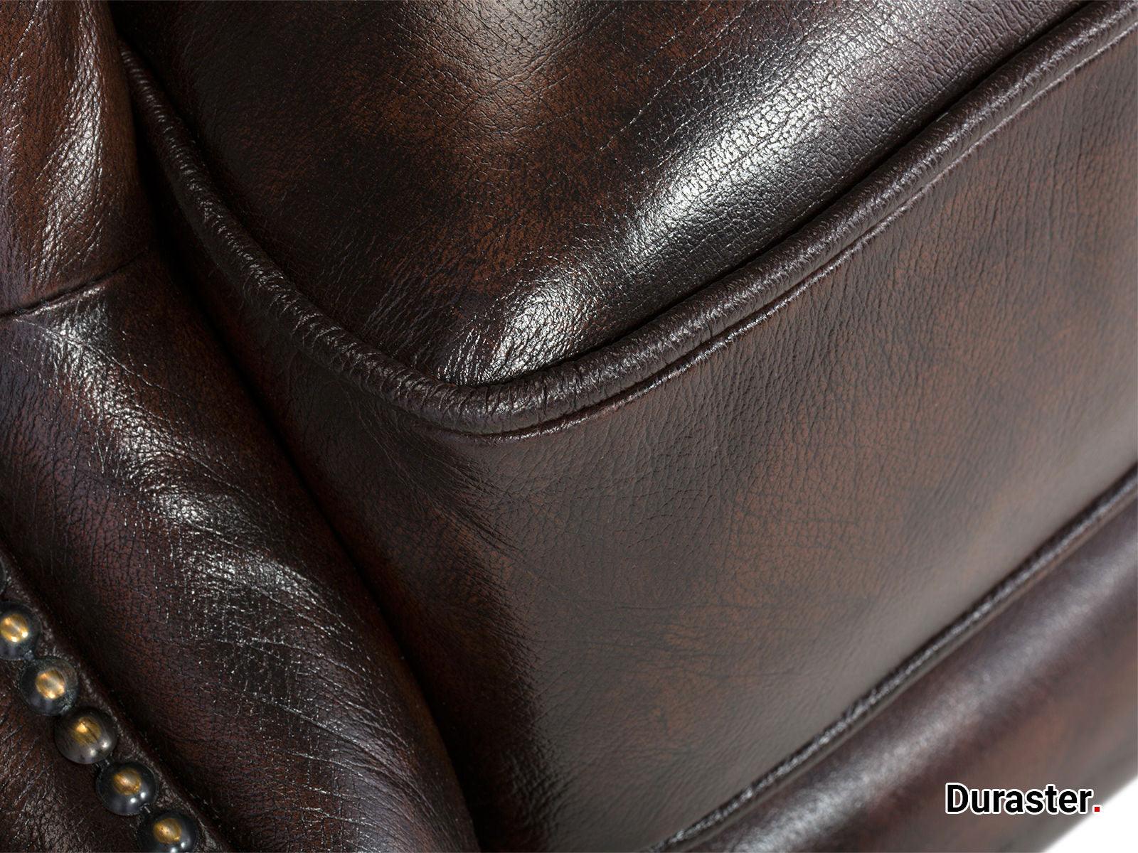 Norwich Colonial Brown Chesterfield Wing Chair #16 - Duraster