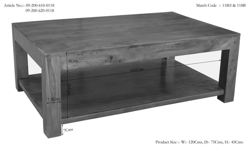 Aristocrat Acacia Colonial Coffee Table #2 - Duraster