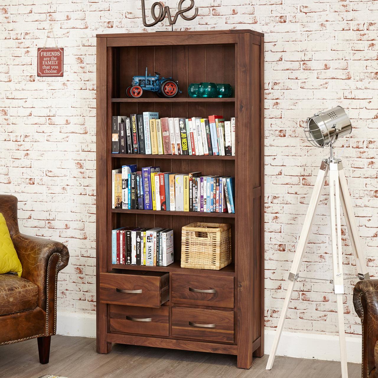 Marwar Sheesham Wood Walnut Bookshelf #3 - Duraster
