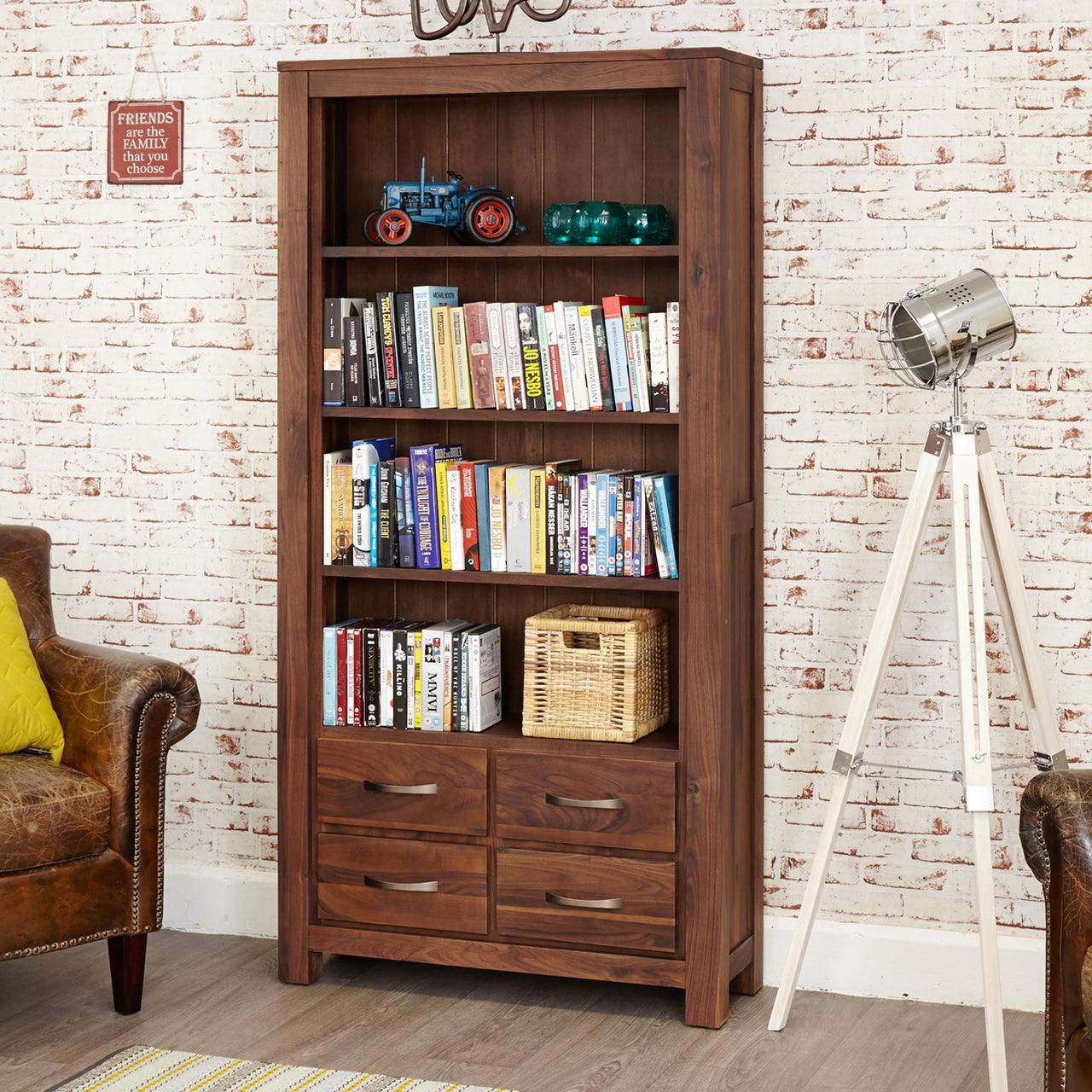 Marwar Sheesham Wood Walnut Bookshelf #3 - Duraster