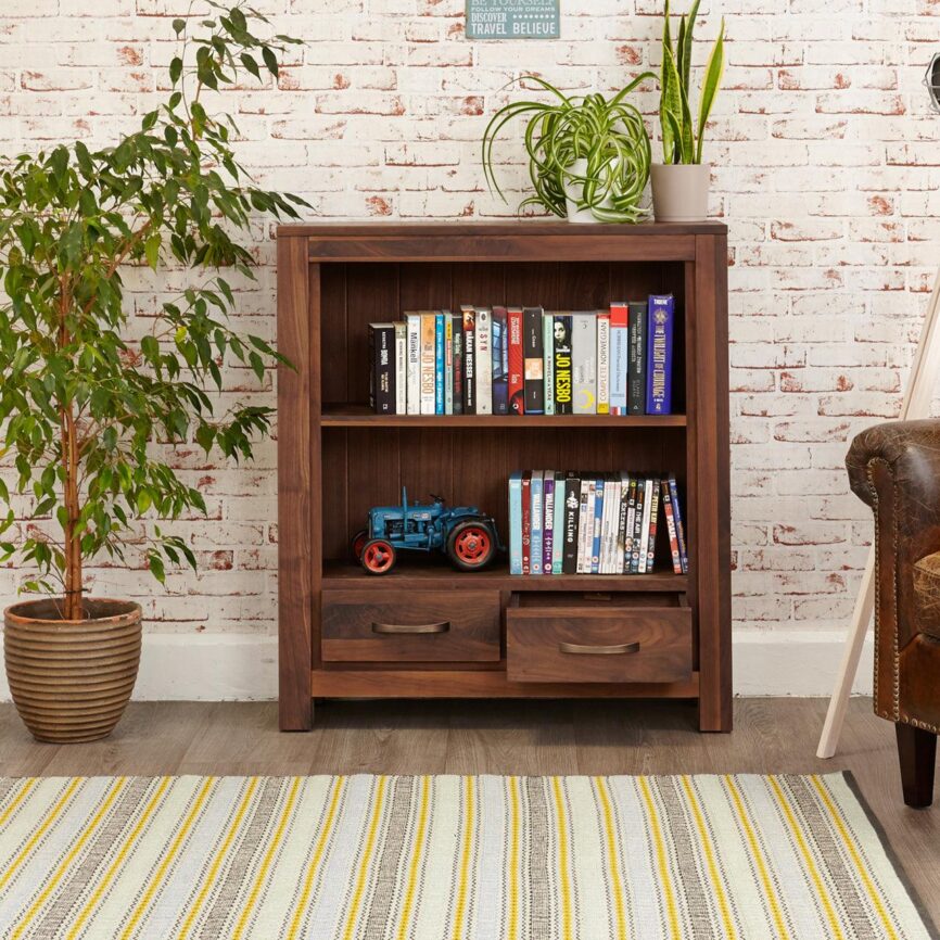 Marwar Sheesham Wood Walnut Bookcase #4 - Duraster