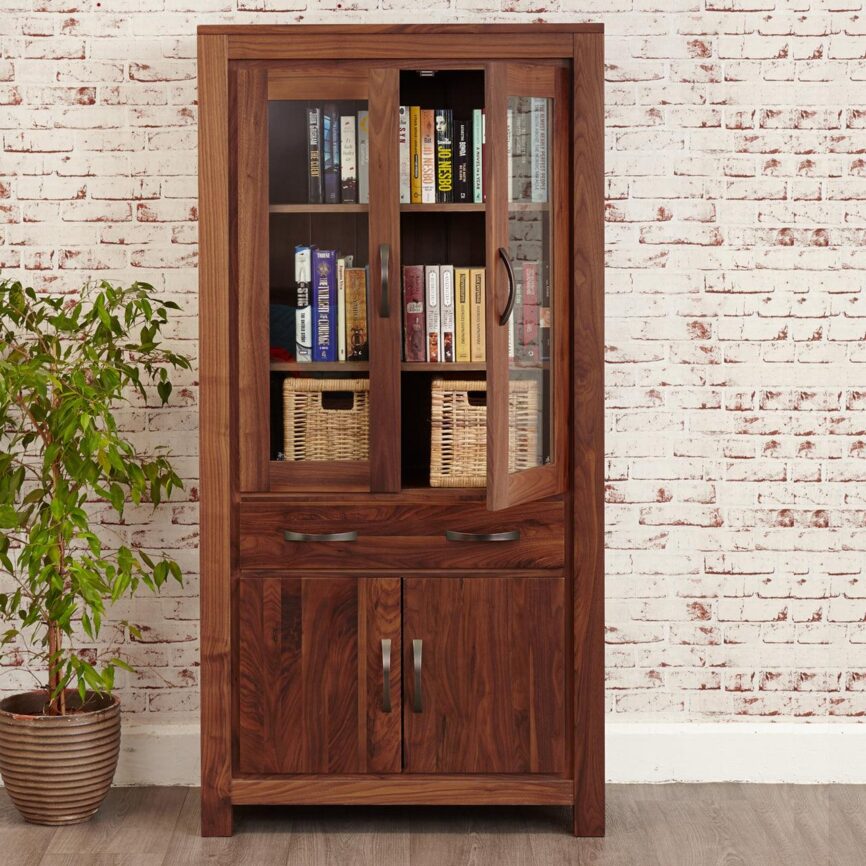 Marwar Sheesham Wood Walnut Display Unit Cabinet #3 - Duraster