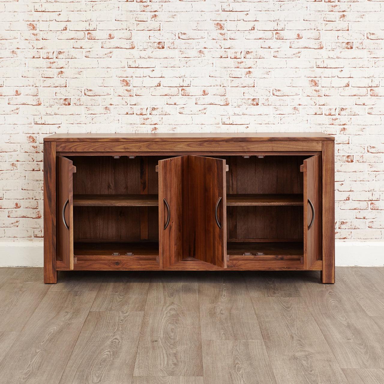 Marwar Sheesham Wood Walnut Sideboard Cabinet #4 - Duraster