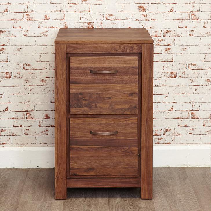 Marwar Sheesham Wood Walnut Office Documents Cabinet #8 - Duraster