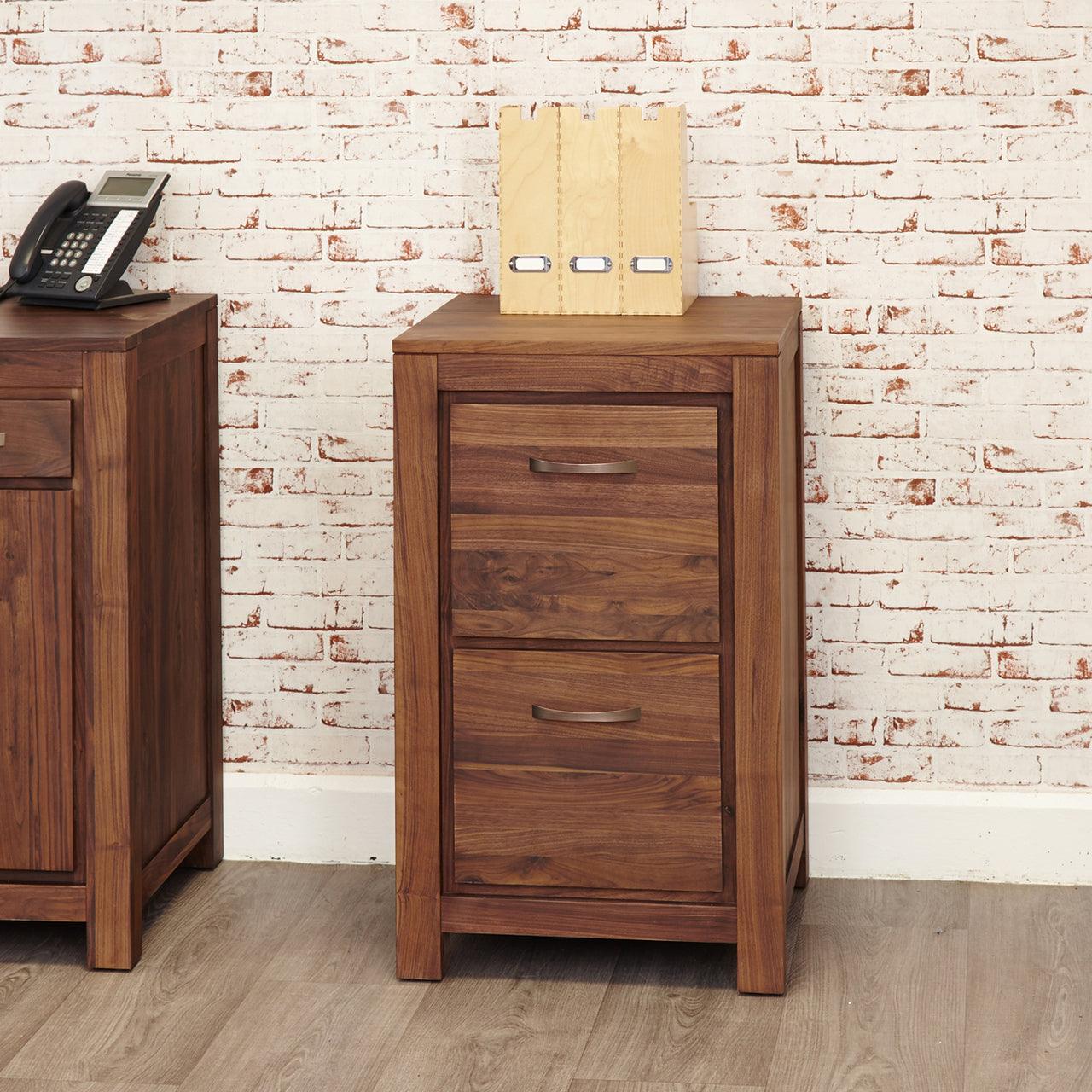 Marwar Sheesham Wood Walnut Office Documents Cabinet #8 - Duraster