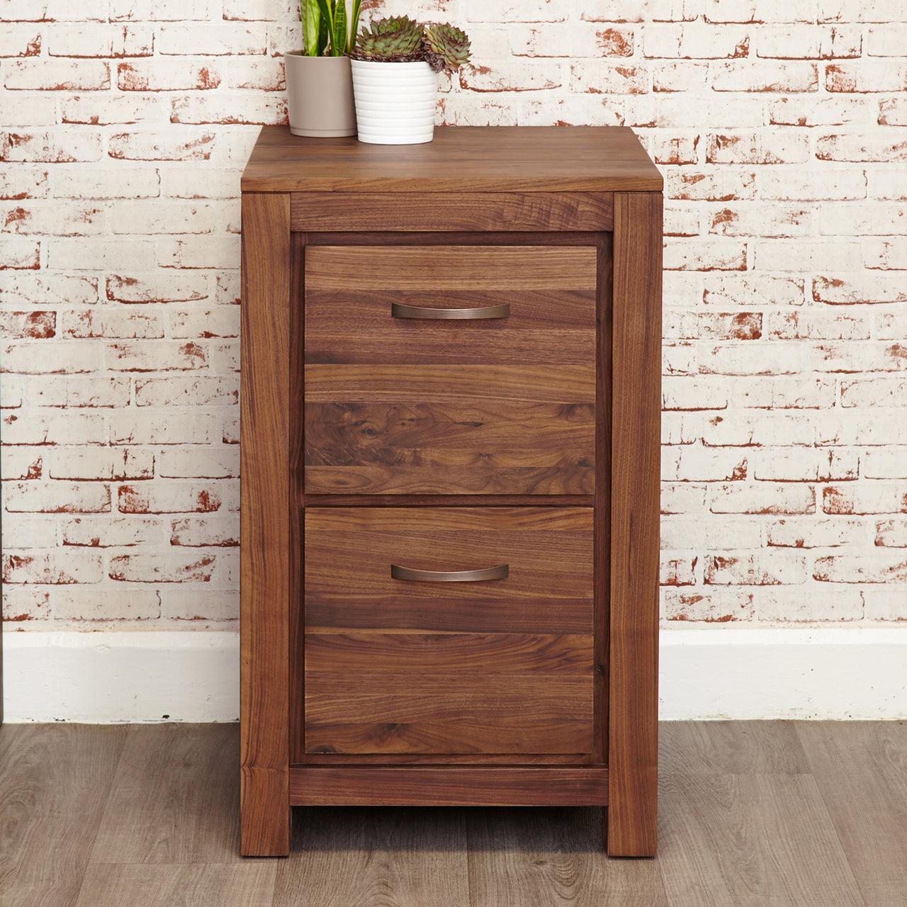Marwar Sheesham Wood Walnut Office Documents Cabinet #8 - Duraster