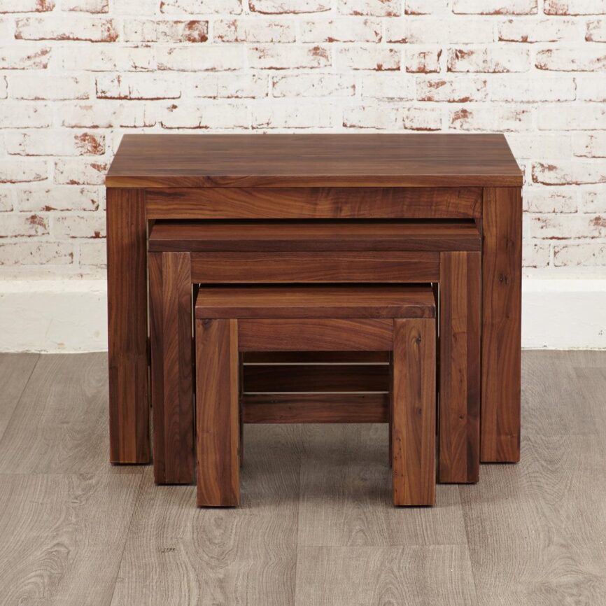 Sheesham Wood Nesting Side Tables