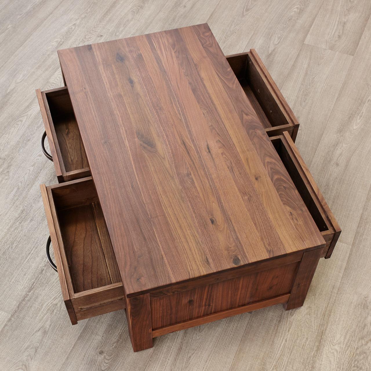 Marwar Sheesham Wood Walnut Four Drawer Coffee Table #1 - Duraster