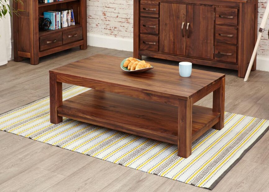 Marwar Sheesham Wood Walnut Coffee Table #3 - Duraster