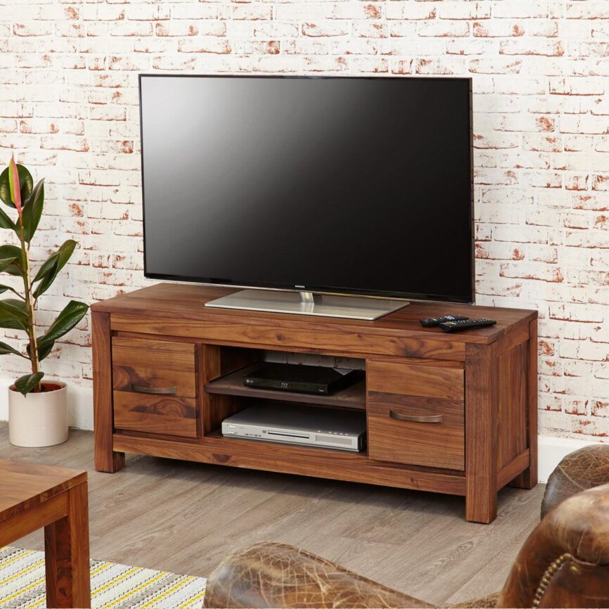Marwar Sheesham Wood Walnut TV Unit #3 - Duraster