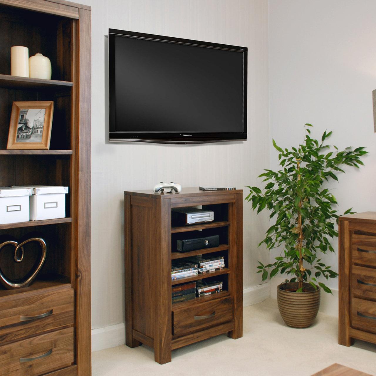 Marwar Sheesham Wood Walnut Entertainment & TV Unit #1 - Duraster