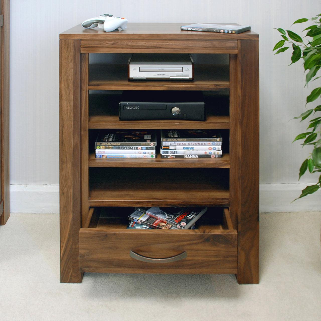 Marwar Sheesham Wood Walnut Entertainment & TV Unit #1 - Duraster