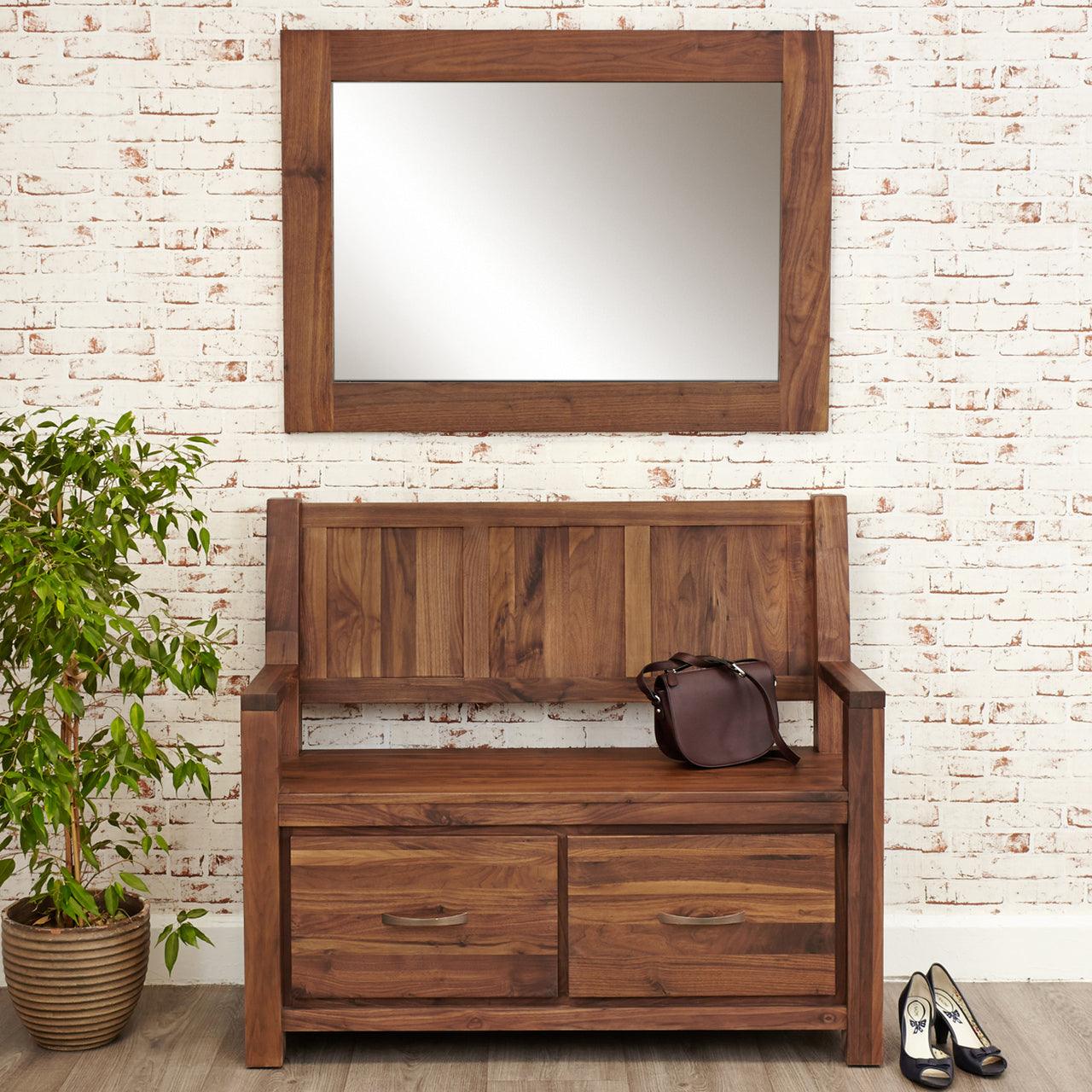 Marwar Sheesham Wood Walnut Mirror - Duraster