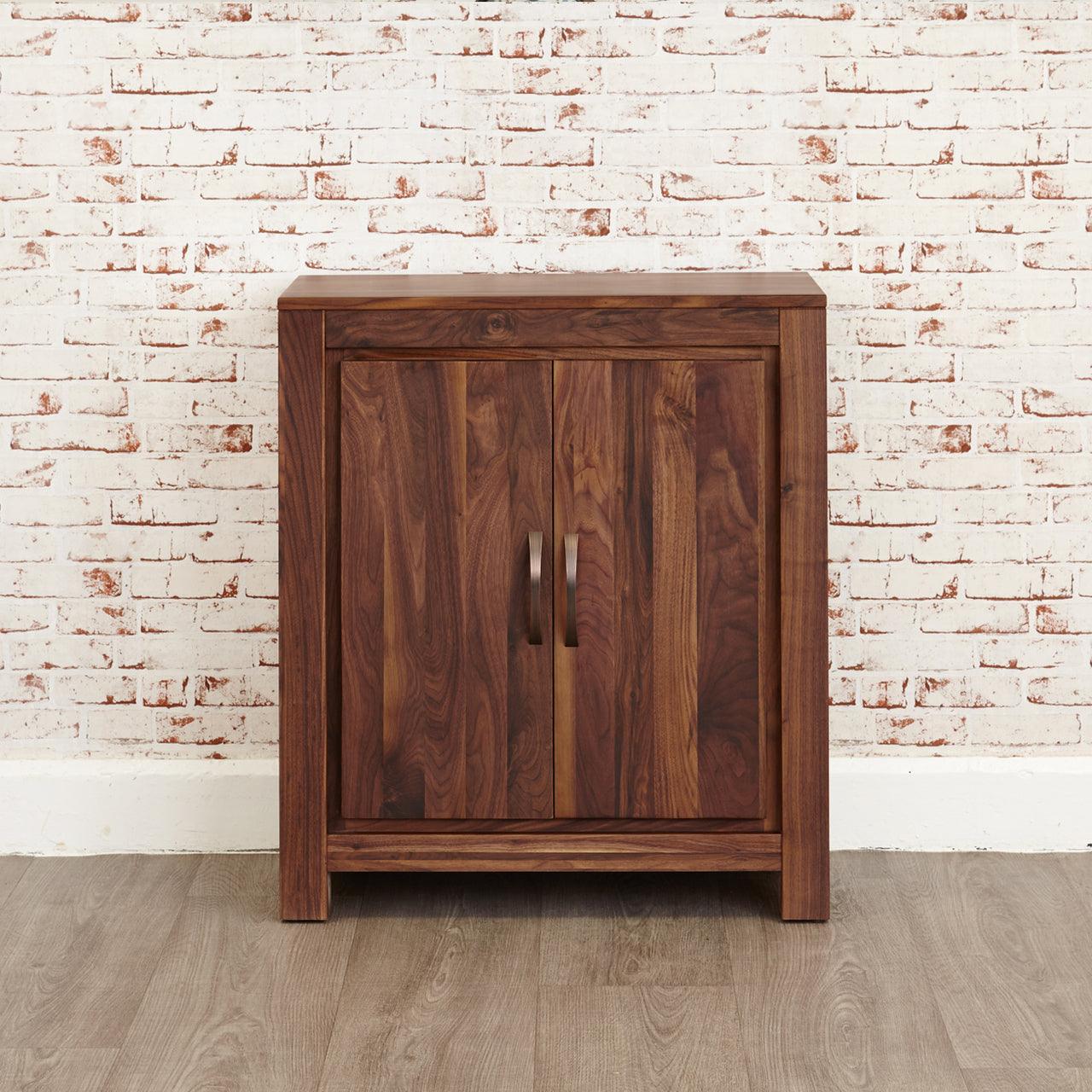 Marwar Sheesham Wood Walnut Shoe Rack Cabinet #3 - Duraster