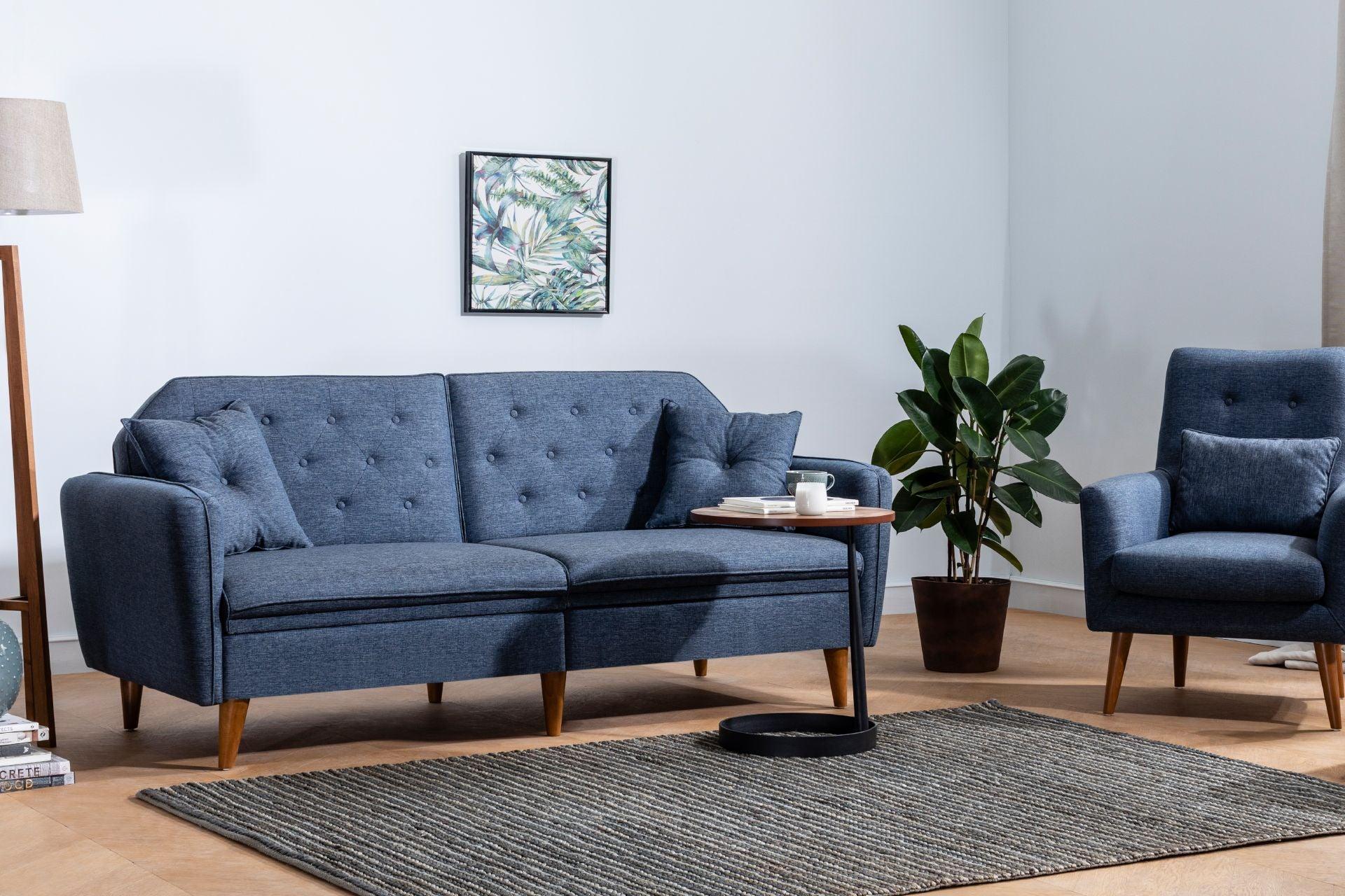 Daisy 3 Seater Navy Blue #10 - Duraster