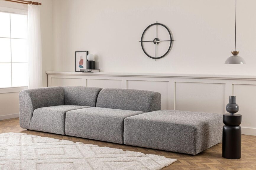 Diana Corner Sofa Light Grey#8 - Duraster