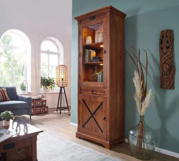 Crossroads Sheesham Showcase Cabinet #10 - Duraster
