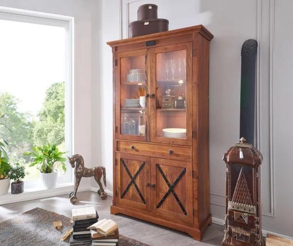 Crossroads Sheesham Showcase  Cabinet #1 - Duraster