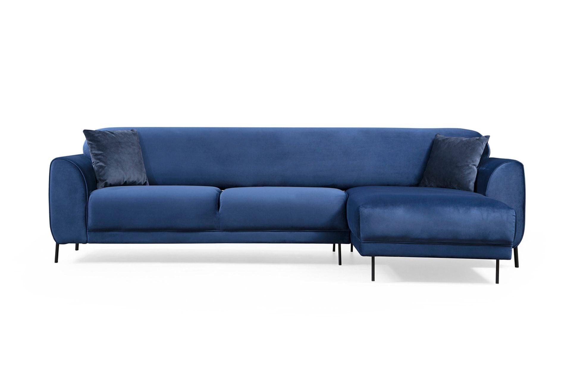 Diana Corner Sofa Blue#4 - Duraster