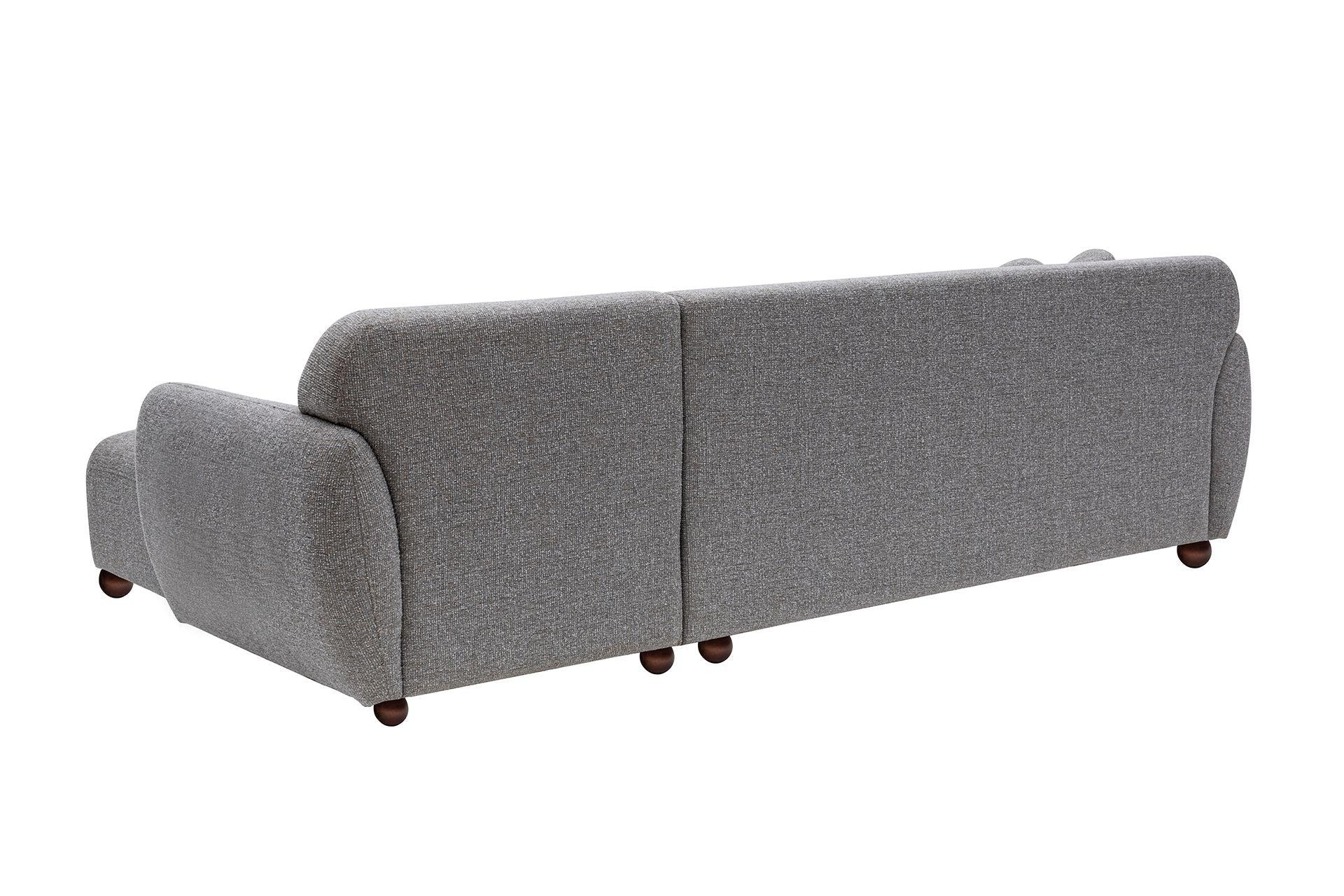 Diana Corner Sofa Light Grey#6 - Duraster