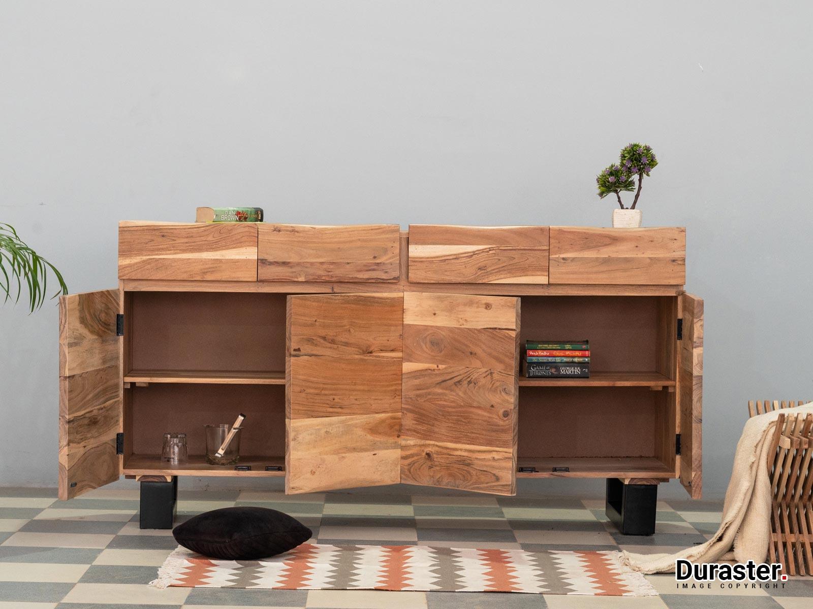 Eternal Elegant Acacia Drawer Chest of Drawer Cabinet #8 - Duraster