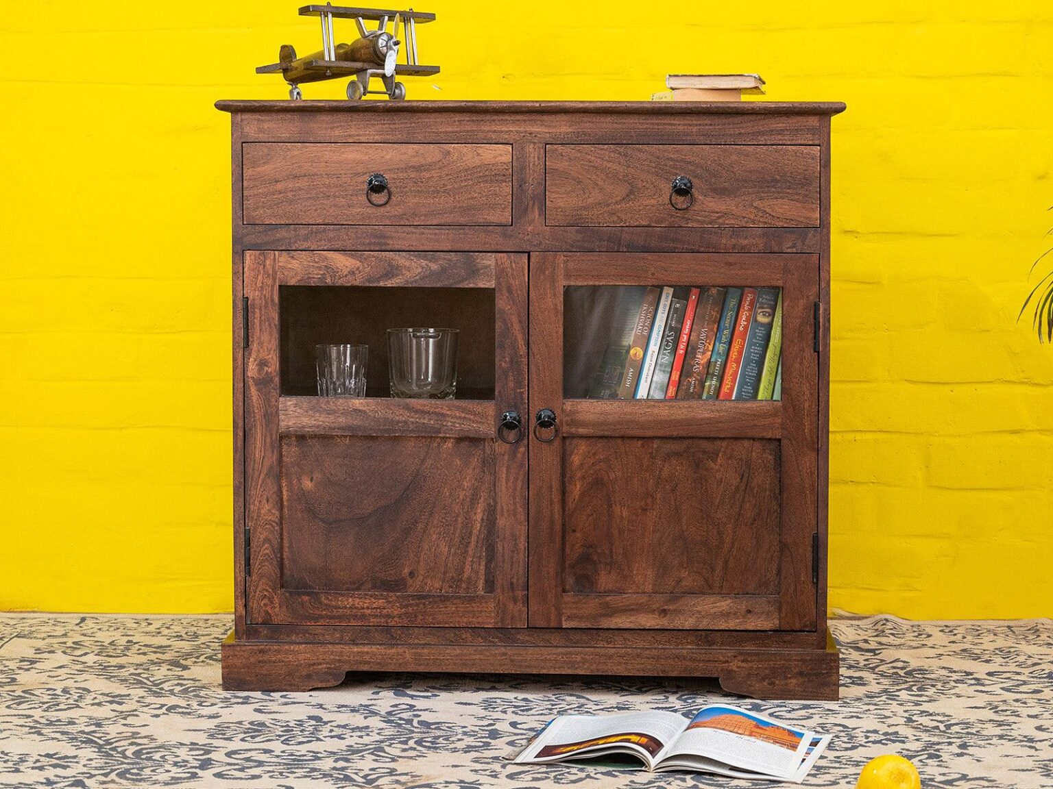 Gangaur Colonial Style Acacia Wood Sideboard #14 - Duraster