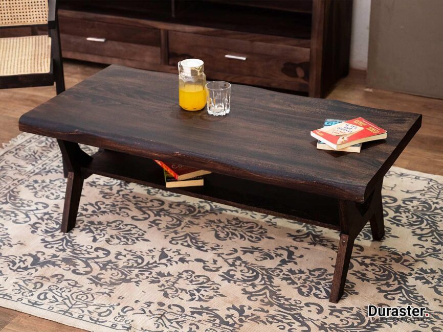 Tuscany Modern Acacia wood Handmade Live Edge Coffee table #1 - Duraster